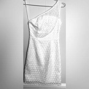 Lilly Pulitzer One Shoulder White Dress -00